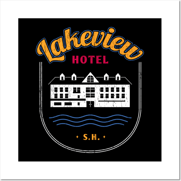 Lakeview Hotel Silent Wall Art by SunsetSurf